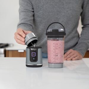 Ninja Silver Compact Blender with Travel Cup